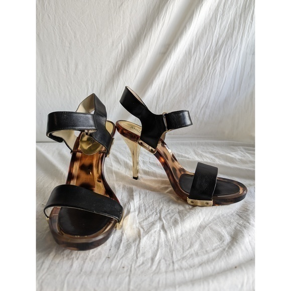 Michael Kors Black and Gold Detail Heels - Never Worn - Picture 1 of 4
